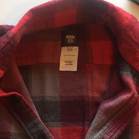 Route 66 Flannel Shirt - Picture 2 of 3